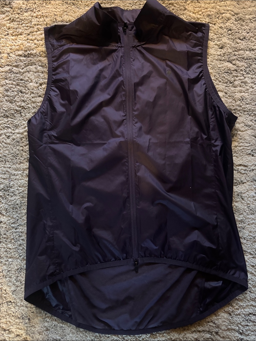 Specialized Purple Windbreaker Cycling Vest, men’s large, lightweight